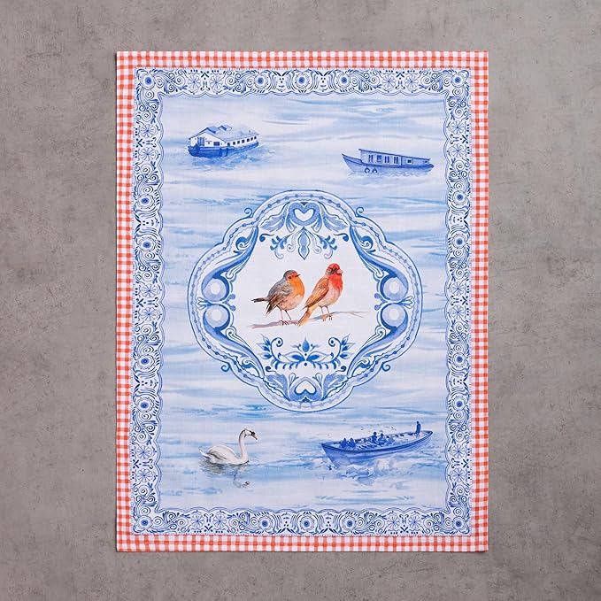 Maison d' Hermine Kitchen Towels Set of 3 100% Cotton 27.50" x 20" Reusable