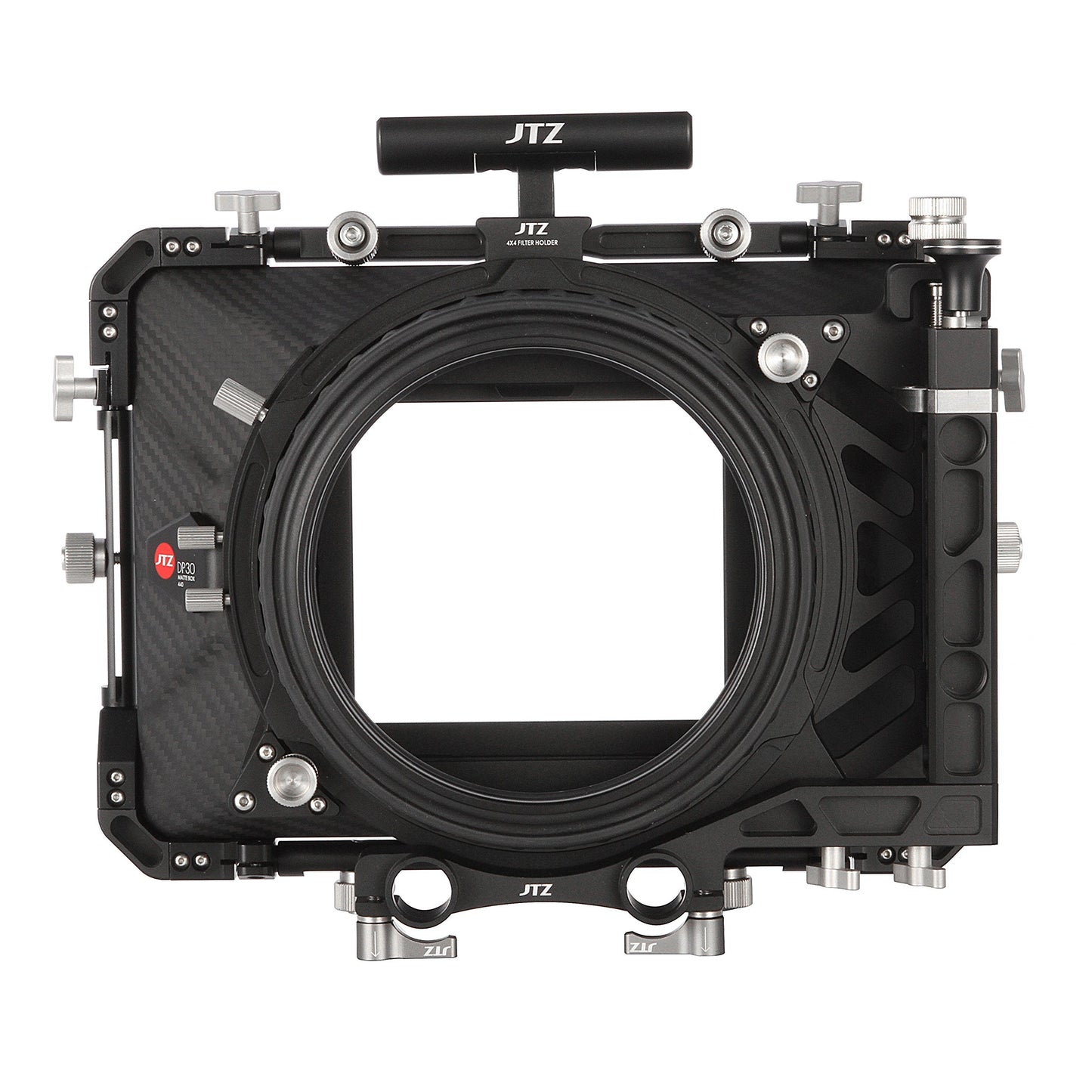JTZ DP30 Cine Lens Carbon Fiber 4x4 Swing-Away Matte Box with 15mm/19mm Rod Rail Rig for Sony FS5 FS7 ARRI RED Canon C100 C200 C300 BM D Blackmagic BMPCC BMCC Pocket Cinema Panasonic Camera