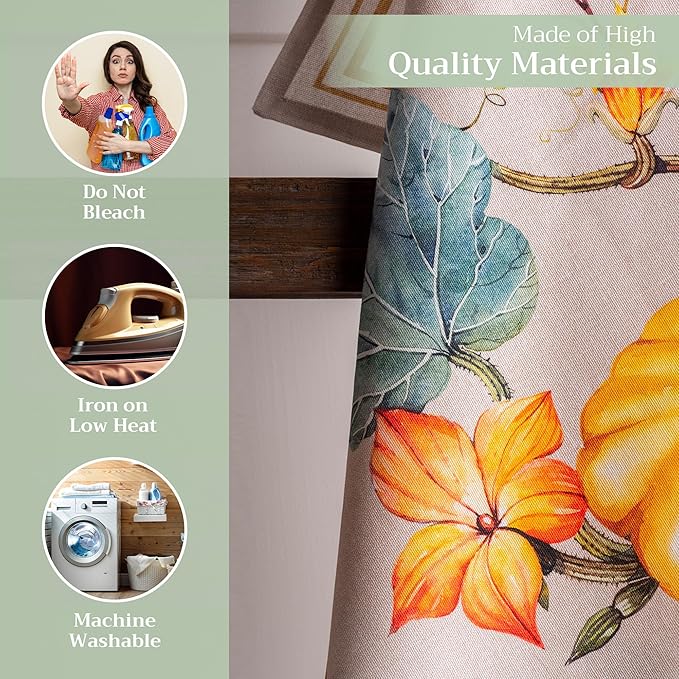 Maison d' Hermine Kitchen Towels Set of 3 100% Cotton 20" x 27.5" Reusable