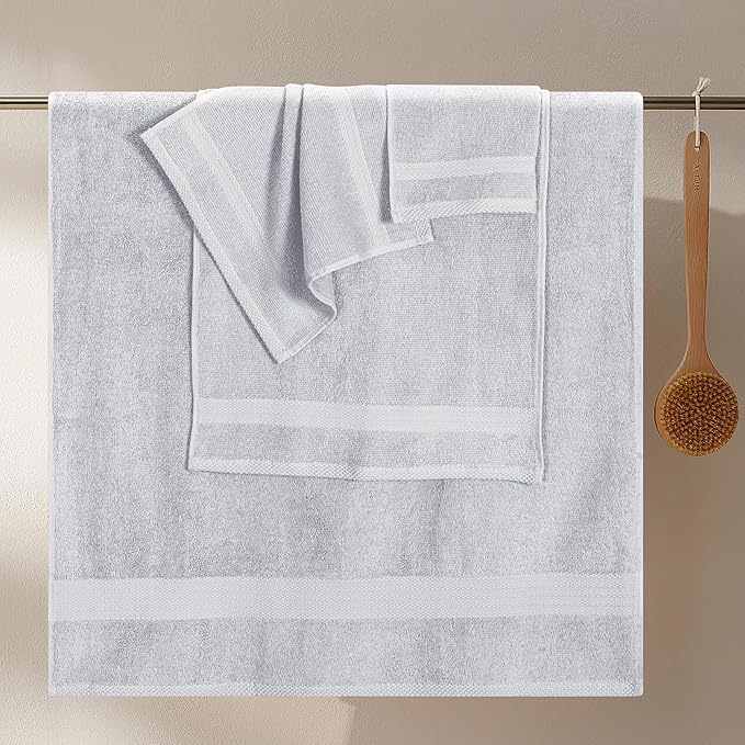 GLAMBURG Ultra Soft 8 Piece Towel Set