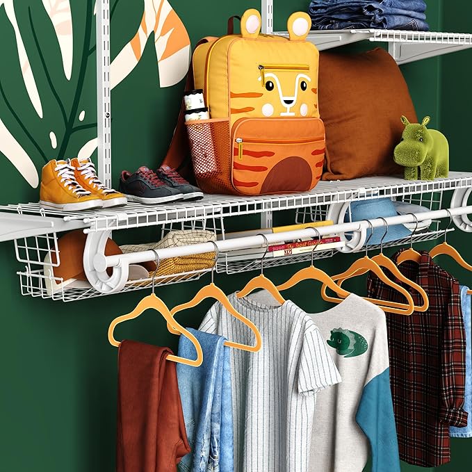 ClosetMaid Hideaway Behind-the-Hangers Hanging Wire Shelf