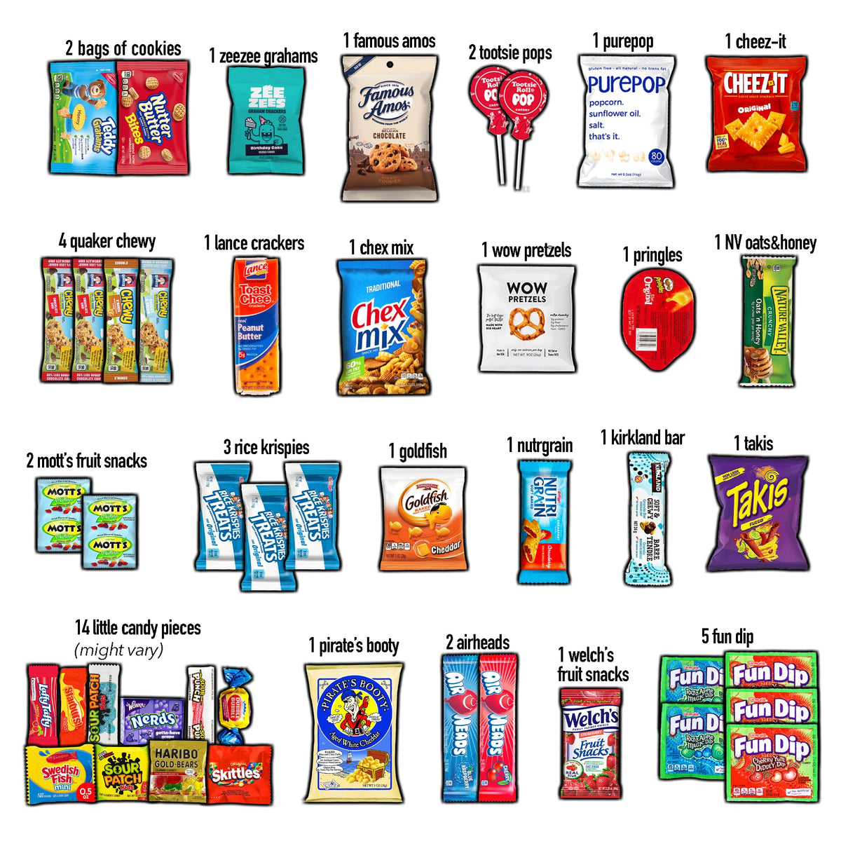 CRAVEBOX Snacks Box Variety Pack Care Package (45 Count) Mother's Day Treats Gift Basket Adults Kids Grandkids Guys Girls Women Men Boyfriend Birthday Cookies Chips College Student Office School