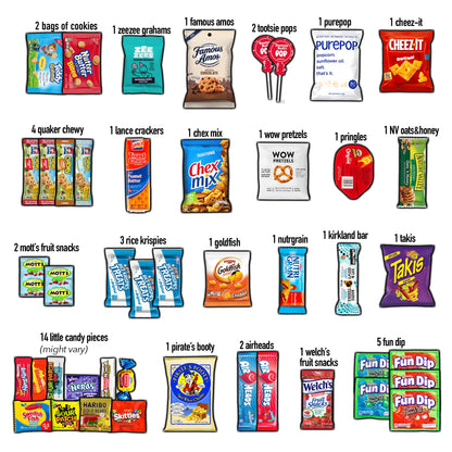 COLLEGEBOX Snack Box (45 Count) Easter Variety Pack Care Package Gift Basket Adult Kid Guy Girl Women Men Birthday College Student Office School