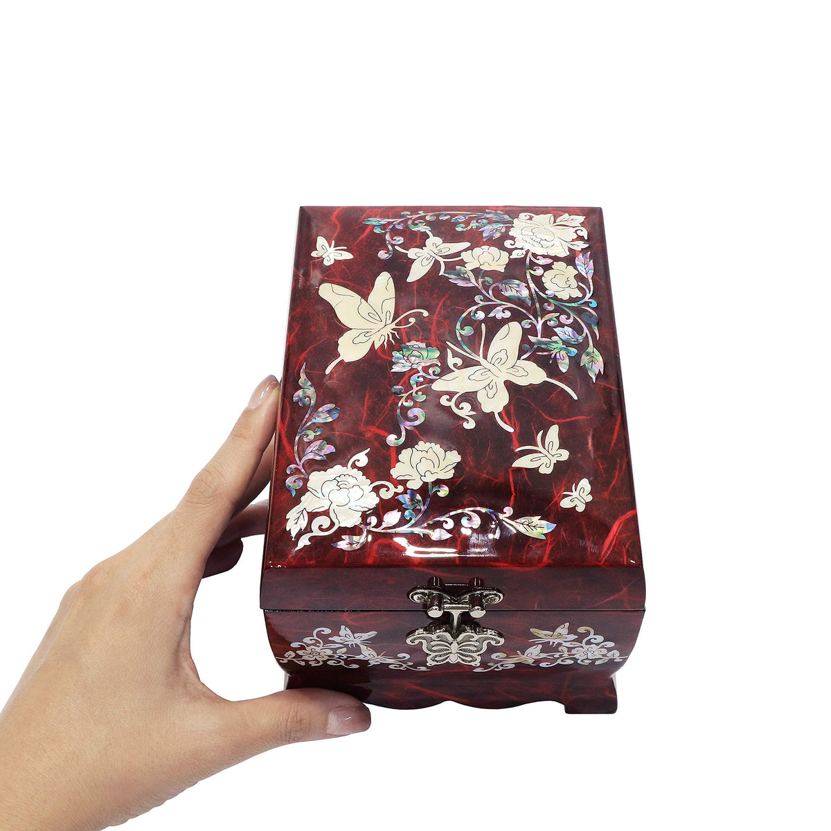 MADDesign Mother of Pearl Lacquered Jewelry Music Box