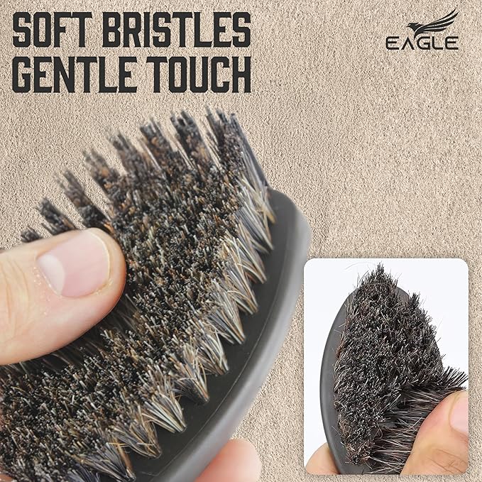 Hat Brush for Felt and Wool – Soft Horsehair Bristles for Cleaning Cowboy Hats