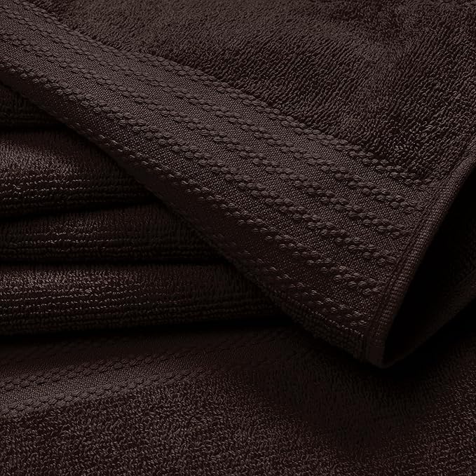 GLAMBURG Premium Cotton 4 Pack Bath Towel Set