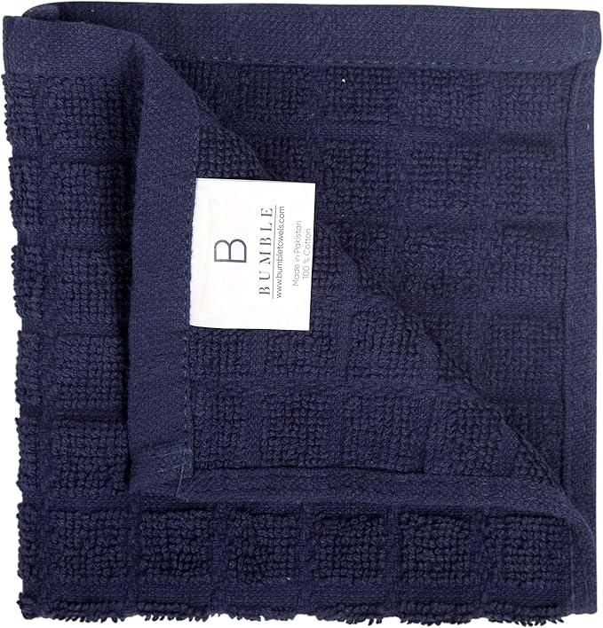 Bumble Dish Cloths | 12" x 12" | 100% Cotton Kitchen Towels | 405 GSM | Soft
