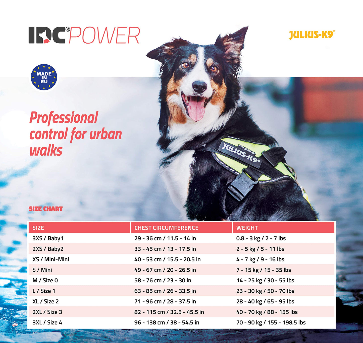 Julius-K9 IDC Powerharness, Blue, S/Mini