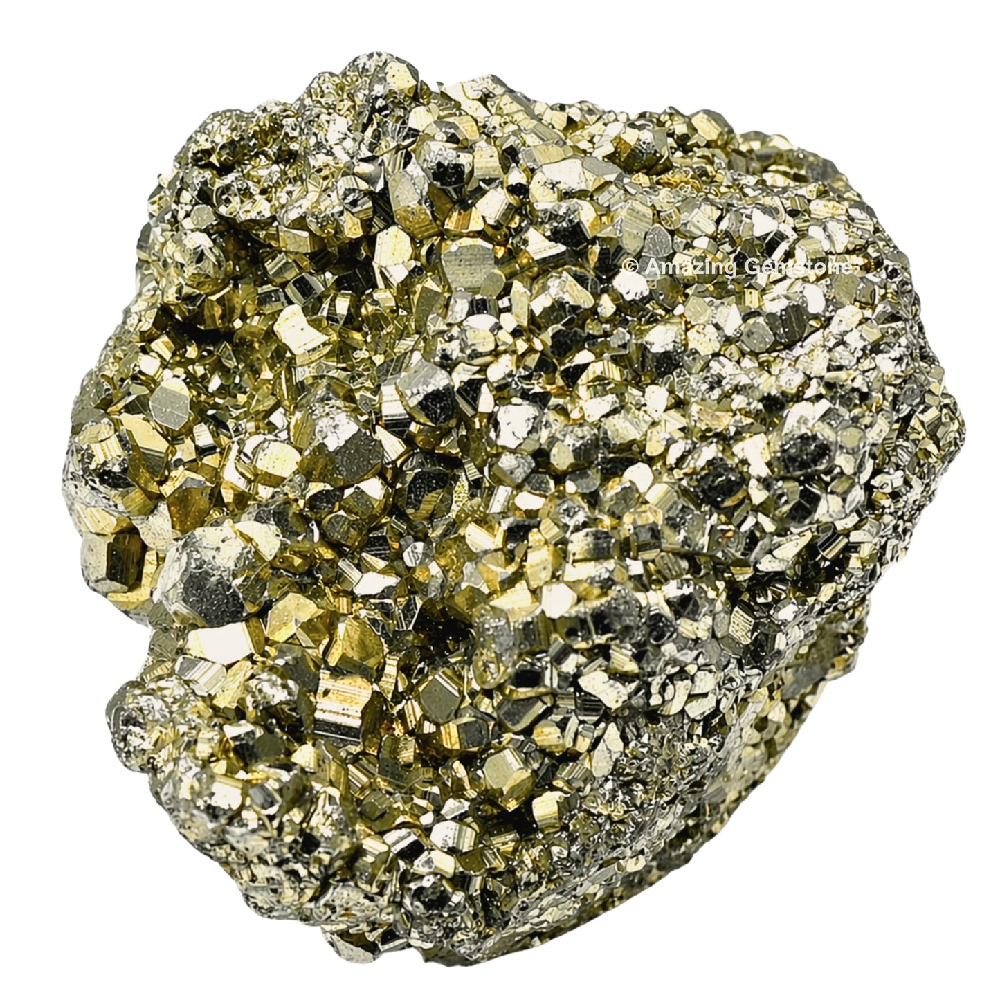 Amazing Gemstone Pyrite Crystal Stone Cluster Samples - Extra Large High Energy Natural Iron Pyrite Stone Pirita Piedra Original with Healing Properties (180-250 Gram)