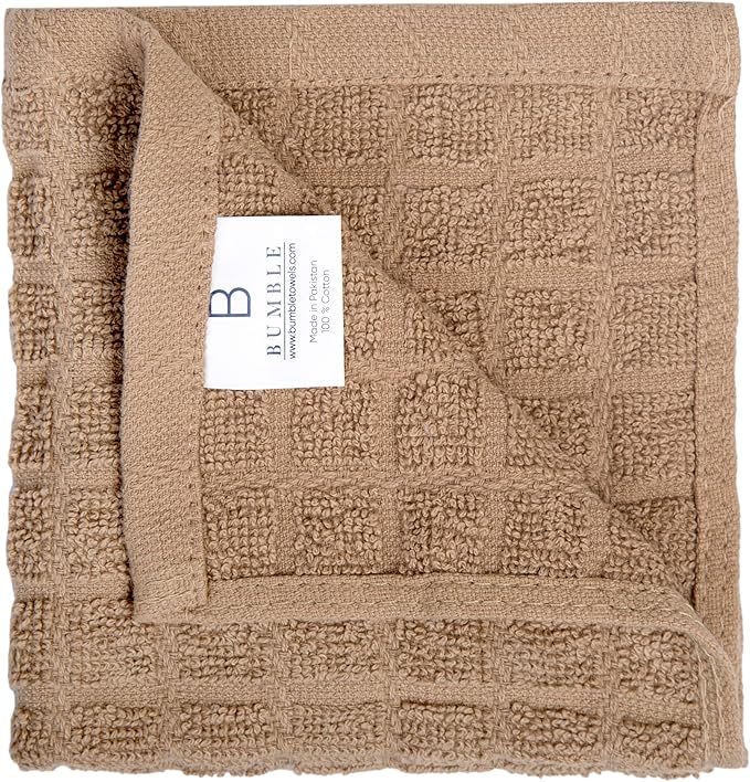 Bumble Dish Cloths | 12" x 12" | 100% Cotton Kitchen Towels | 405 GSM | Soft