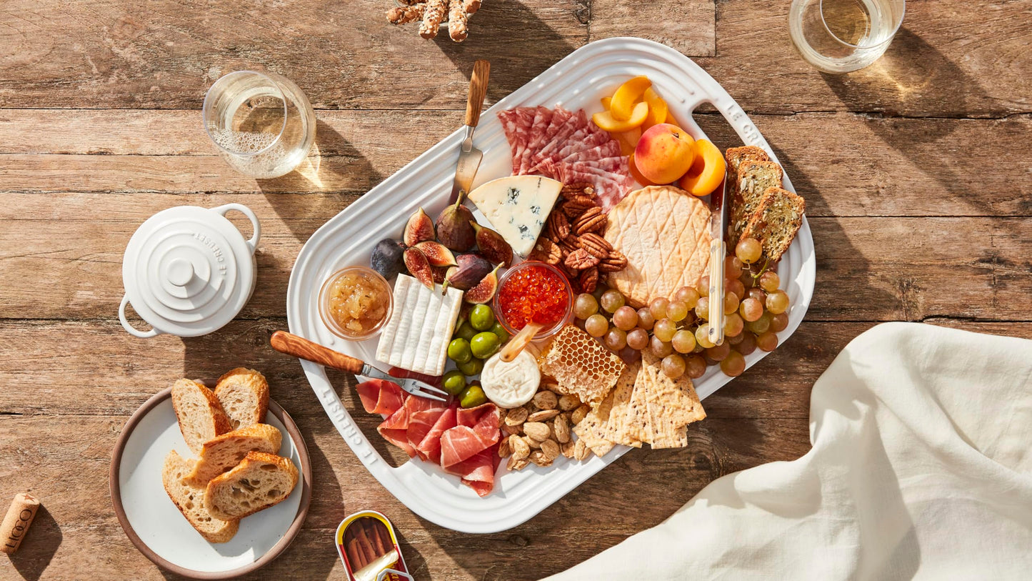 Le Creuset Stoneware Serving Platter, 16.25", Sea Salt