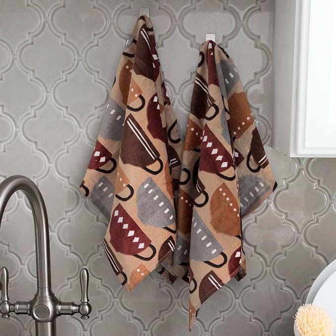 T-Fal Fiber Reactive Print Kitchen Towels: Highly Absorbent, Super Soft