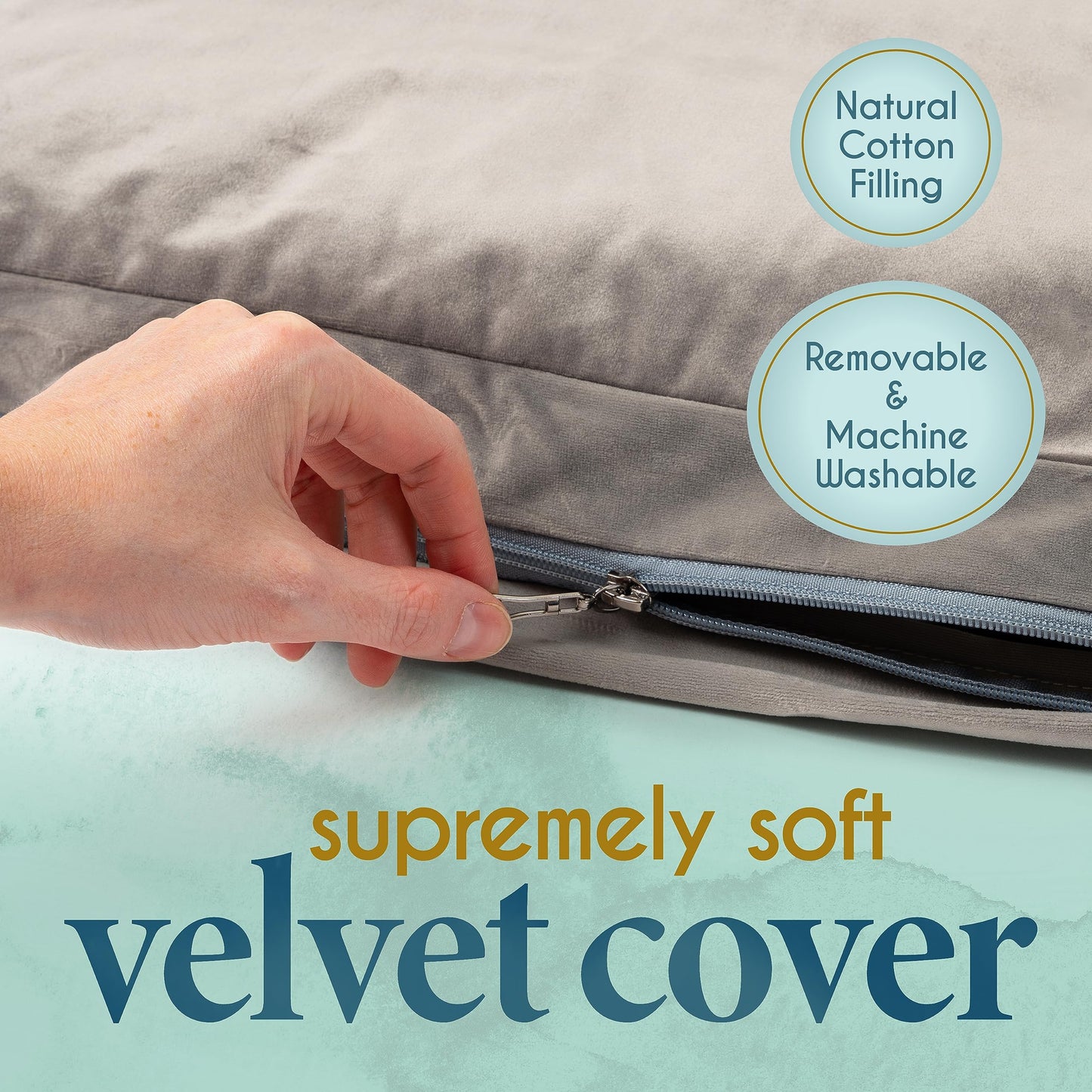 Florensi Meditation Mat Zabuton, Velvet Floor Cushions for Sitting, Meditation Cushions and Pillows with 100% Cotton Insert, Yoga Cushion for Women and Men, Pairs Perfectly with Yoga Bench