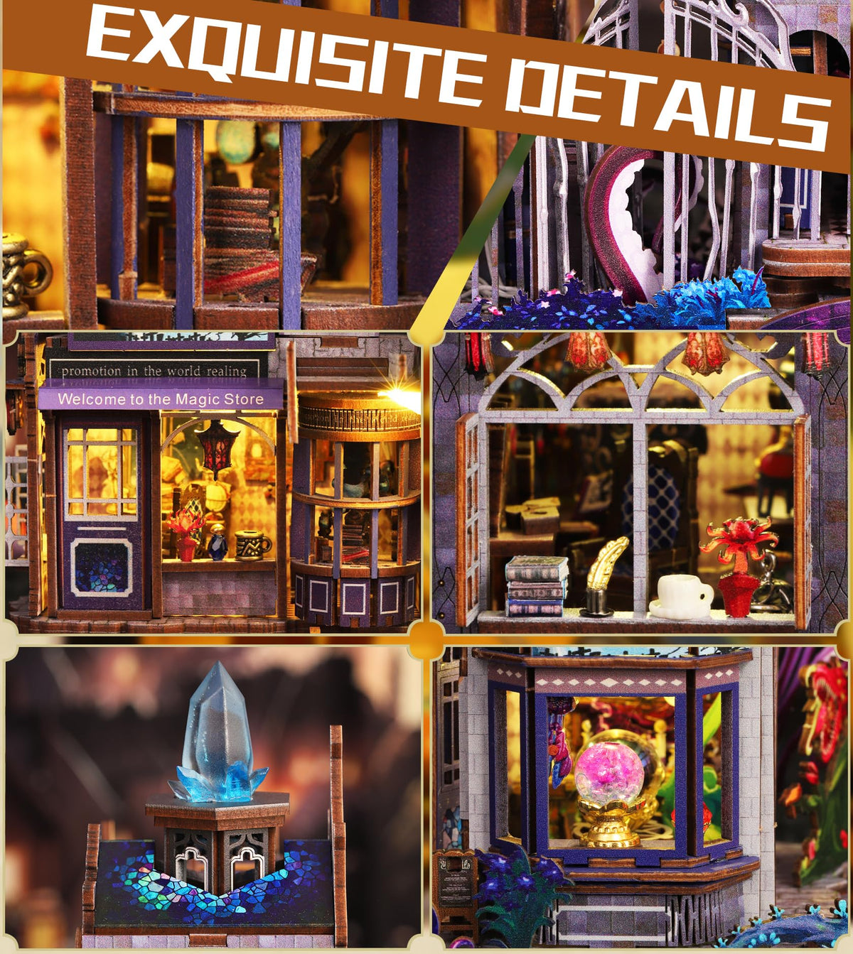 Spilay DIY Miniature House Kit for Adults, Miniature Dollhouse Building Kit