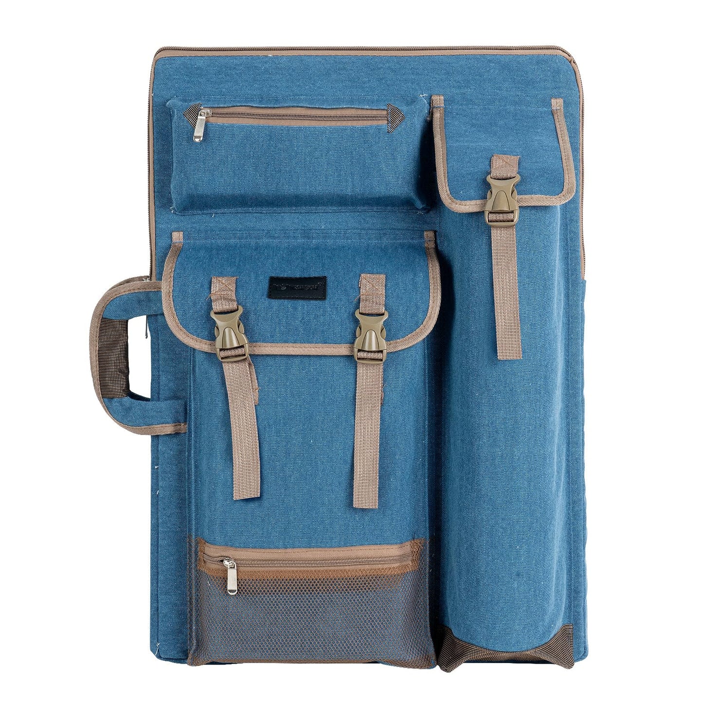 Transon Art Portfolio Case Artist Backpack Canvas Bag Large 26” x 19.5” Turquoise Green