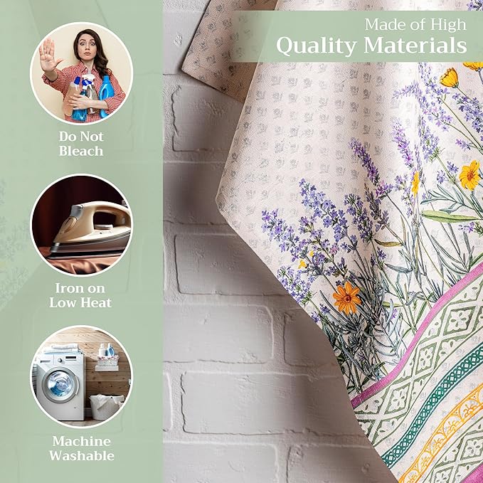 Maison d' Hermine Kitchen Towels Set of 3 100% Cotton 27.50" x 20" Reusable