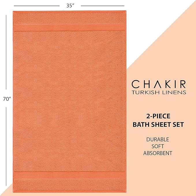 Chakir Turkish Linens, 100% Cotton Premium Quality Turkish Bath Sheets