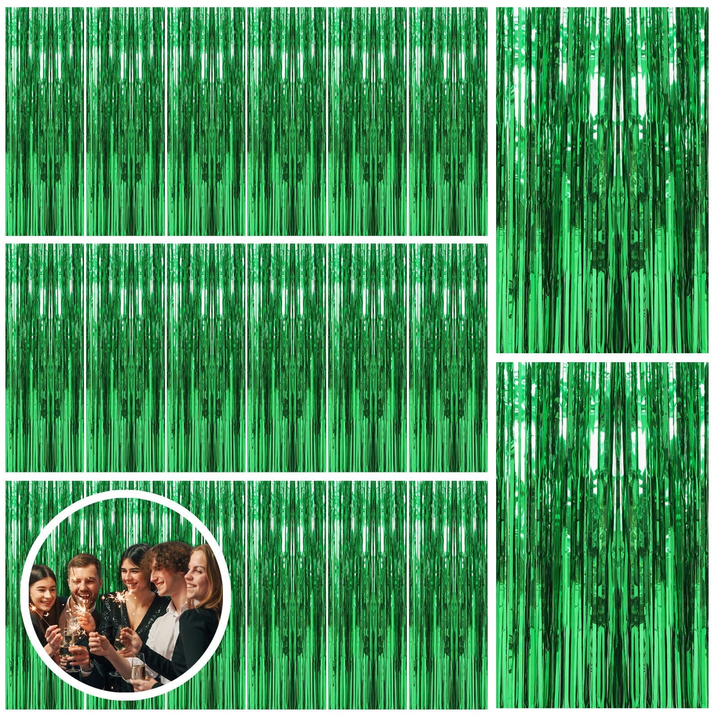 2 Pack Pink Backdrop Party Decorations Tinsel Curtain Party Backdrop Foil Fringe Birthday Decorations Photo Booth Streamer Backdrop Pink Theme Bachelorette Graduation Decor