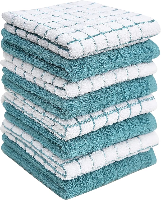 Bumble Dish Cloths | 12" x 12" | 100% Cotton Kitchen Towels | 405 GSM | Soft