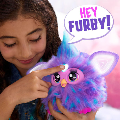Furby Electronic Plush Toy with Sounds for Kids, Plush Toys, Interactive Talking Furby Collectible, 15 cm/6 inch, Soft to the Touch