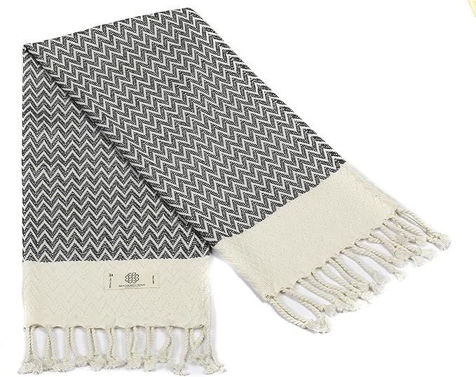 Madamelique Exclusive Hand Towels Set of 2-18 x 40 Inches