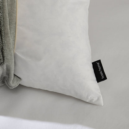 20x20 Decorative Throw Pillow Inserts-Down Feather Pillow Inserts-Square-Cotton Fabric-Set of 2-White.