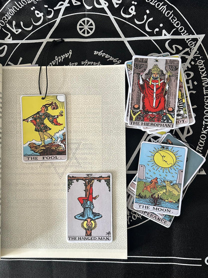 Tarot Car Fresheners, 22 Major Arcana Tarot Cards Car Air Freshener Set, Spiritual Gifts for Women, Car Accessories for Tarot Cards, Spiritual Present for Tarot Reader Birthday 3x2In