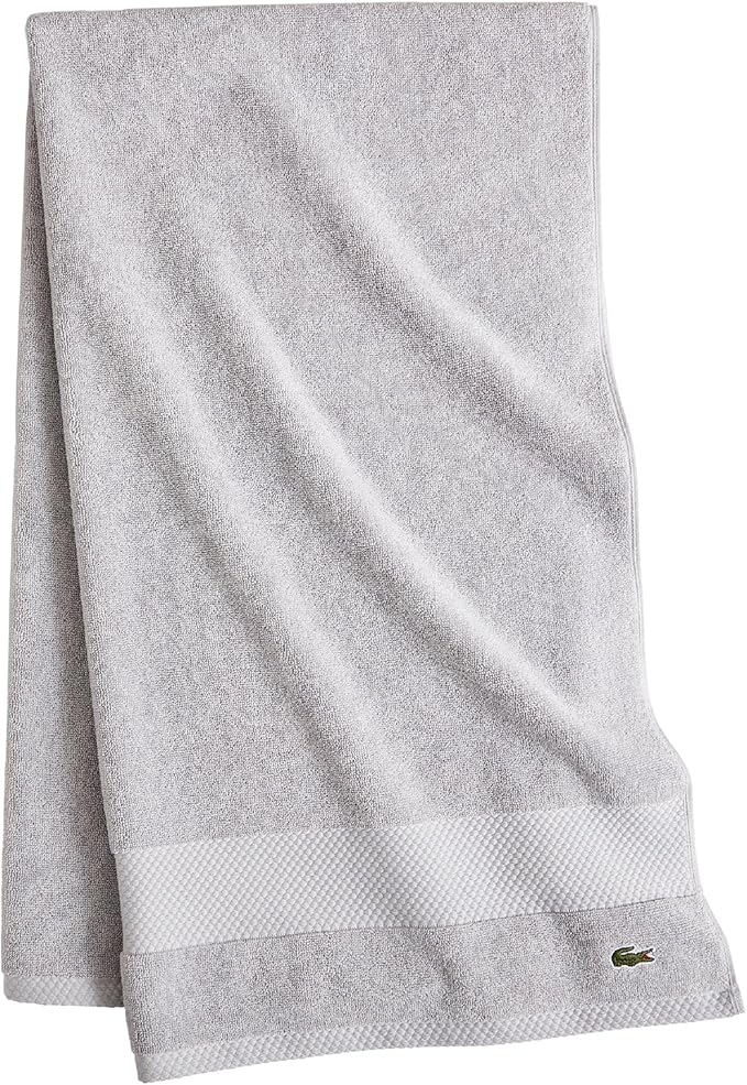 Lacoste Heritage 100% Supima Cotton Bath Towel, Premium Super Soft Bath Towel