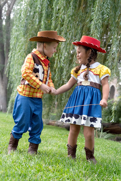 Little Adventures Costume Cowboy and Cowgirl Felt Hats (Red)