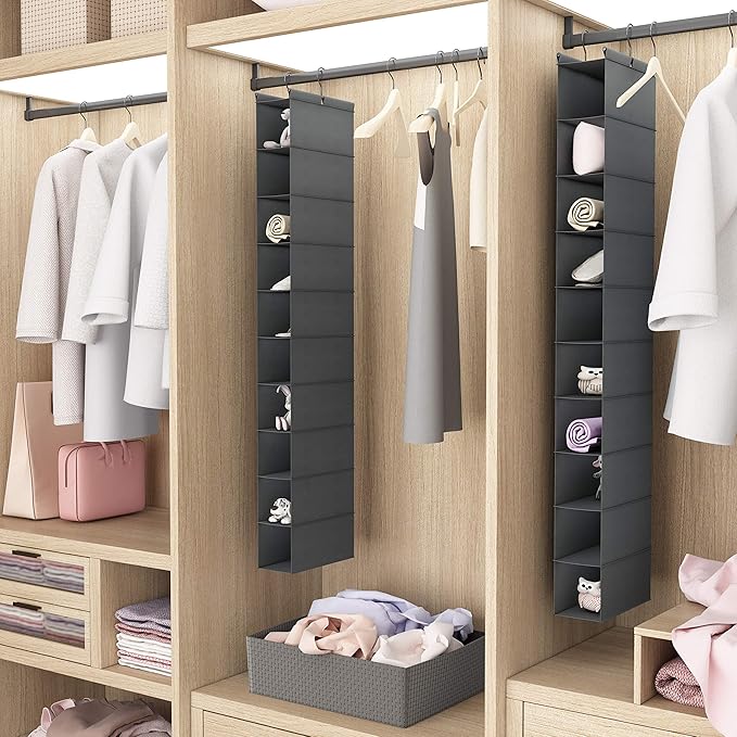 MAX Houser 10-Shelf Hanging Shoe Shelf Organizer, Hanging Shoe Storage