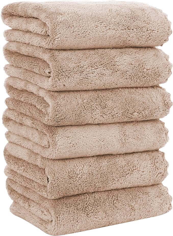 MOONQUEEN 6 Pack Premium Hand Towels
