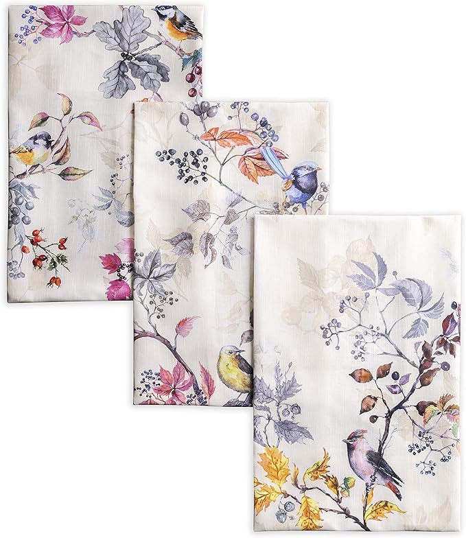 Maison d' Hermine Kitchen Towels Set of 3 100% Cotton 20" x 27.5" Reusable