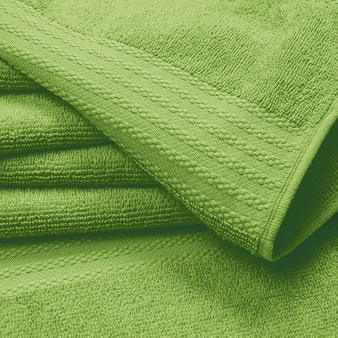 GLAMBURG Ultra Soft 6-Piece Hand Towel Set 16x28-100% Ringspun Cotton