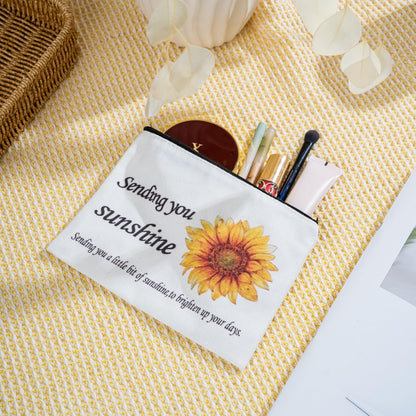 TOYIYAR Sunflower-Themed Encouragement Gift Box for Women - Self Care Package with Ultra Soft Flannel Blanket, Best Friend Birthday, Thinking of You Gifts for Her (Luxury Ready-to-Give)