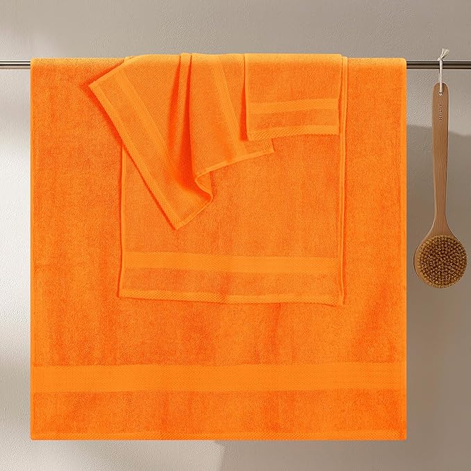 GLAMBURG Ultra Soft 8-Piece Towel Set