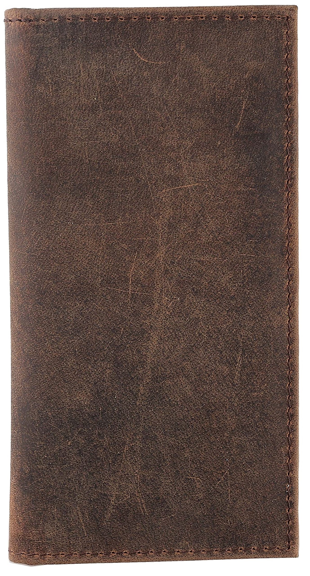 F&L CLASSIC Men's RFID Vintage Look Genuine Leather Long Bifold Wallet Checkbook Wallets,buffalo vintage leather