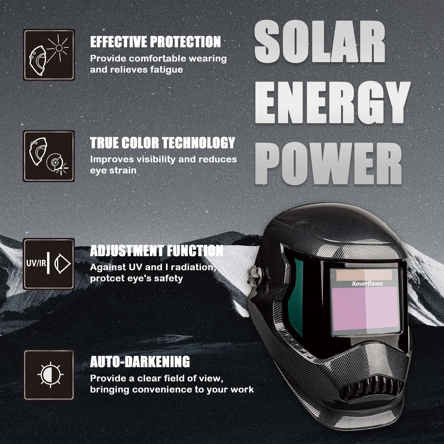 Koverflame Advanced Portable Welder, 220V Handheld Arc Machine, Electric Welding Kit with Efficient Cooling & LED Display