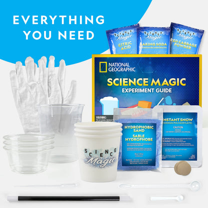Blue Marble National Geographic Magic Chemistry Set – Science Kit for Kids with 10 Amazing Magic Tricks, STEM Projects and Science Experiments, Science Toys, Great Gift for Boys and Girls 8-12