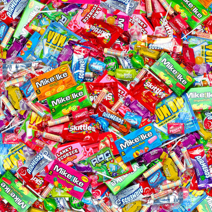 Candy Assortment Bulk - 8 Pounds - Halloween Variety Pack Candies - Trick or Ttreat Individually Wrapped Favors - Pinata Filler Candies