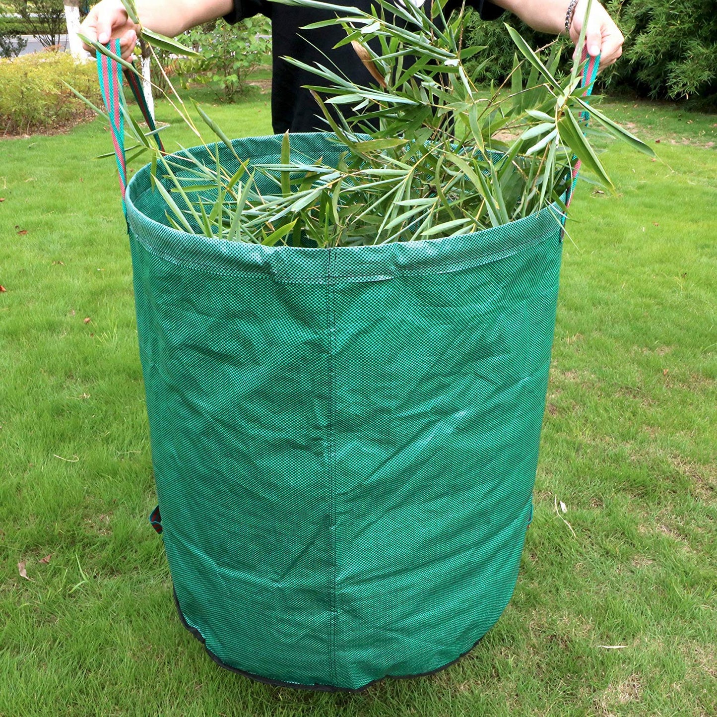 FLORA GUARD 3-Pack 272L Garden Waste Bags - Heavy Duty Garden Bags with Handles, Garden Sacks Reusable