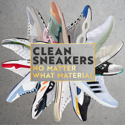 Canzt Sneaker Cleaning Kit – Ideal for Suede, Nubuck, Leather & Canvas Shoes – Trainer Cleaner Set with Shoe Cleaner, Brush & Microfibre Cloth