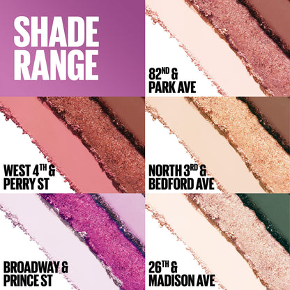 Maybelline New York Shadow Blocks Shadow Blocks Eyeshadow Palette, Stacked Eye Shadow Trio, Broadway & Prince St, 0.08 oz