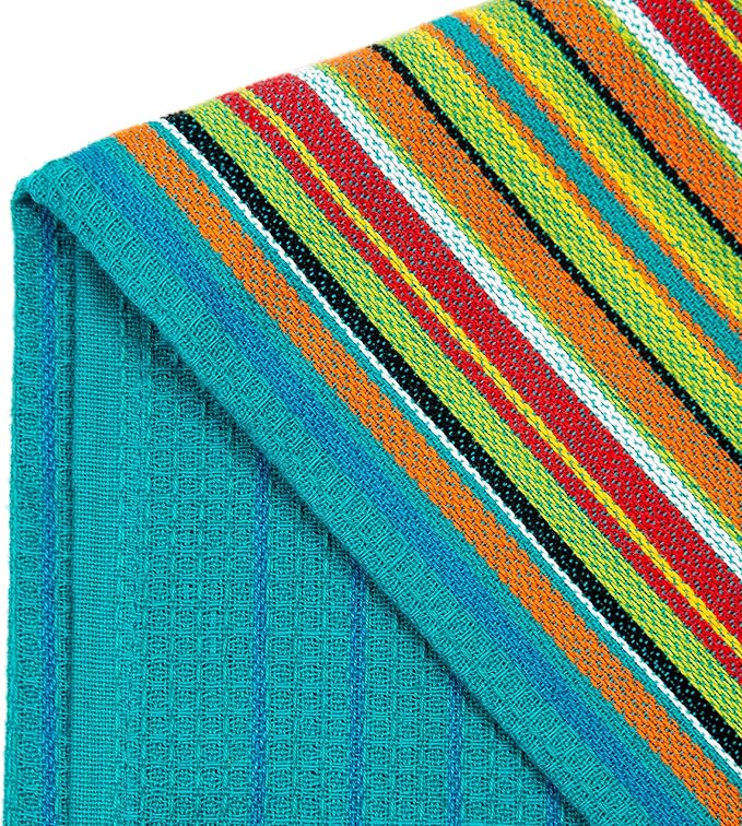 COTTON CRAFT Salsa Stripe Kitchen Towels