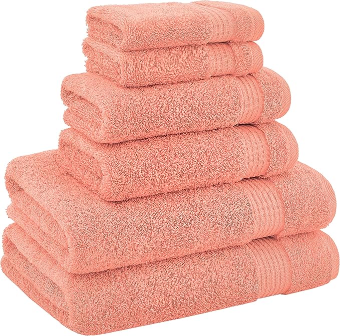 American Veteran Towel, 100% Cotton Turkish 6 Piece Towel Set, Luxury Towels