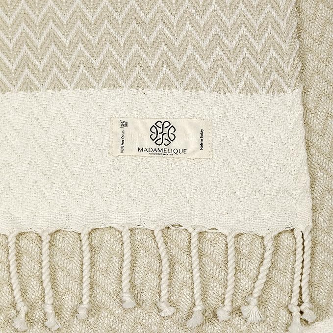 Madamelique Exclusive Hand Towels Set of 2-18 x 40 Inches