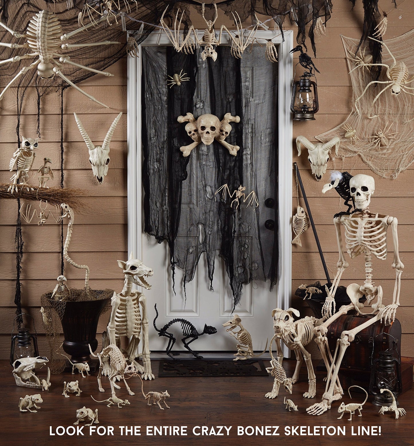 Crazy Bonez Light Up Skeleton Gargoyle
