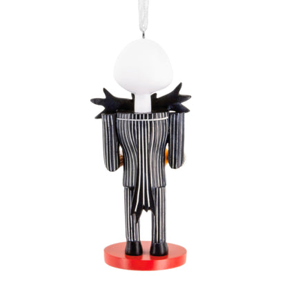 Hallmark Disney Tim Burton's The Nightmare Before Christmas Jack Skellington Nutcracker Christmas Ornament, Gifts for Disney Fans