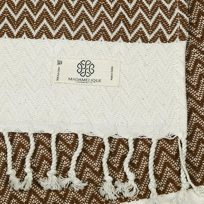 Madamelique Exclusive Hand Towels Set of 2-18 x 40 Inches