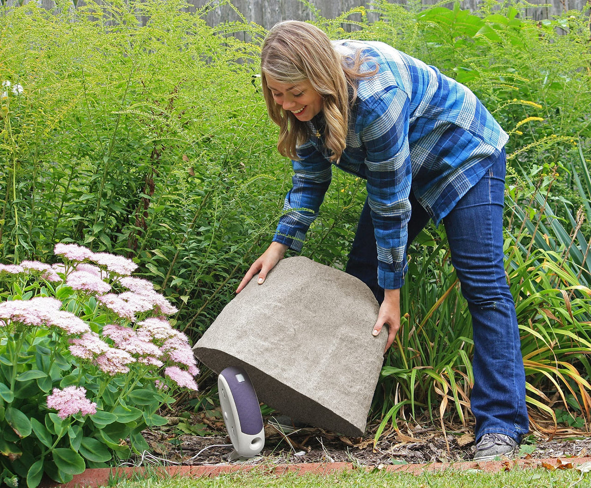 Emsco Group 2282 Natural Granite Appearance – Extra Large & Tall – Lightweight – Easy to Install Landscape Rock, Large & 2182 Medium – Lightweight Landscape Rock-Resin, Sandstone