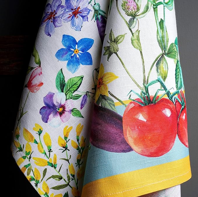Maison d' Hermine Kitchen Towels Set of 3 100% Cotton 27.50" x 20" Reusable